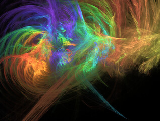 Imaginatory fractal abstract background Image