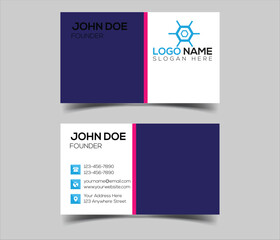 Fototapeta premium business card design professional business card design 