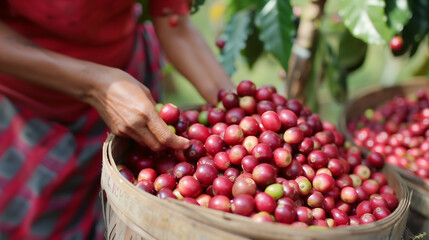 Natural Coffee Beans Texture and Color Display, Close-Up Study of Bean Surface, Rich Tones and Varieties