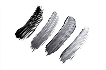Four different brush strokes are shown, with one being black