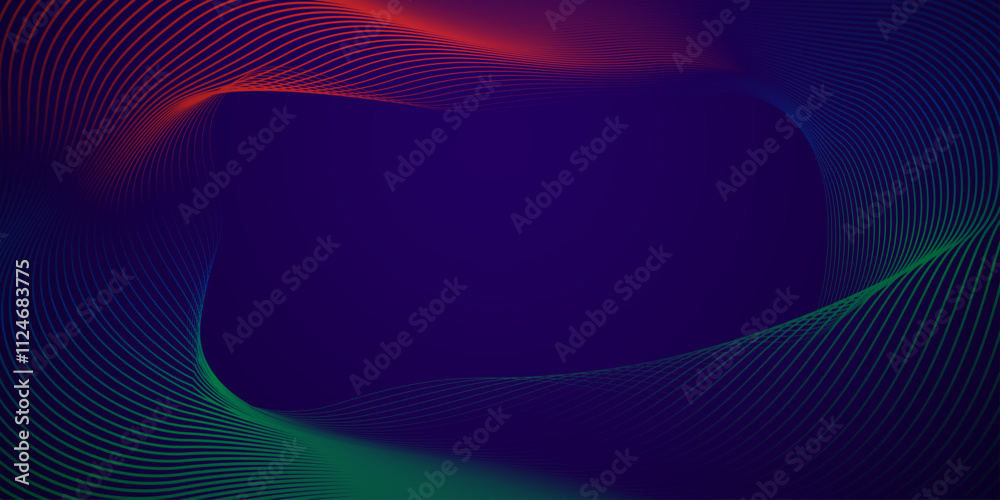 Poster gradient swirl lines vector abstract background