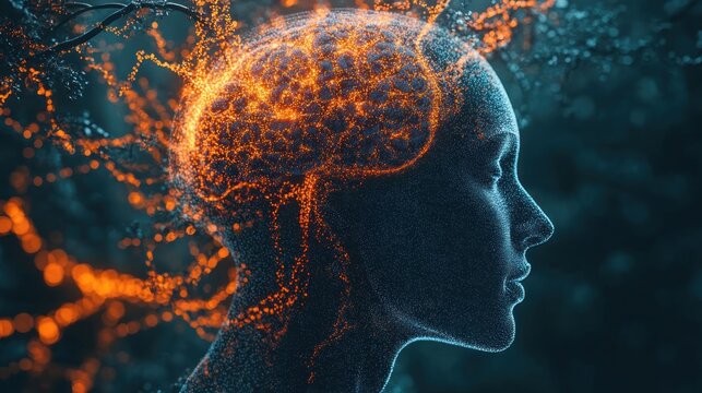 Unlocking Brainpower Illuminating Cognitive Pathways with Natural Supplements Visuals showcase the remarkable impact of omega-3 fatty acids on brain health and wellness, depicting enhanced neuronal