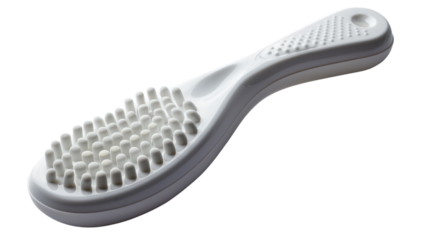 A modern grooming tool designed for effective cleansing and care of delicate skin in a minimalistic style on transparent background