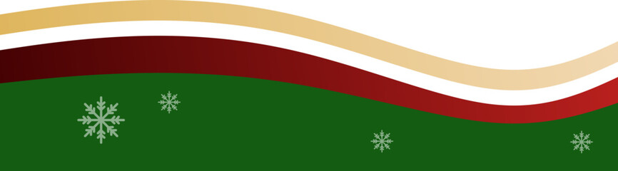 Christmas Wave Footer Gradient