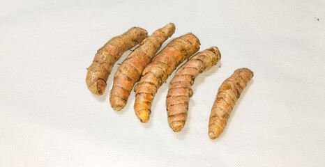 Ginger isolated white background