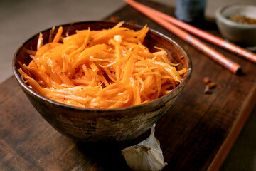 Marinated carrots Korean salad