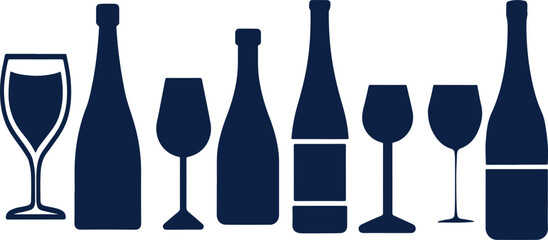 bottle and glass of wine