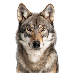 Obraz premium Majestic Wolf Portrait, Intense Eyes | Wildlife Portraits