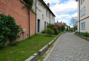 Weathered Cobblestone Pathway With Distinct Variations