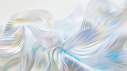 3d abstract background of glass waves