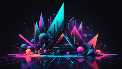 abstract background with notes