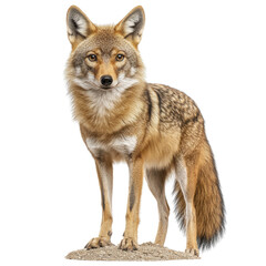 Fototapeta premium Coyote, Wild Canine, Isolated on Black | Wildlife photography