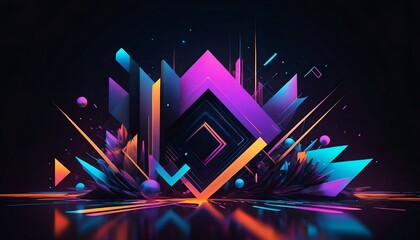 Modern Futuristic Digital Artwork