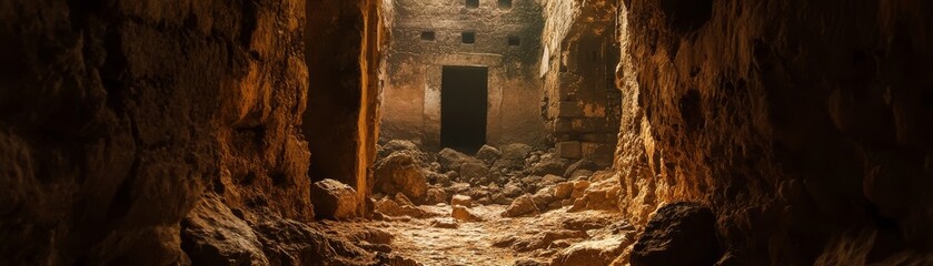 Hidden Courtyard Ancient African City