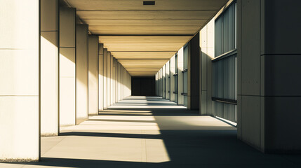 Obraz premium abstract architecture building in modern style