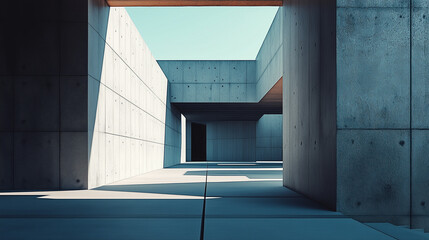 abstract architecture building in modern style