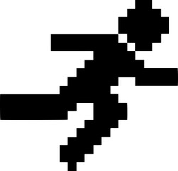 pixel human illustration