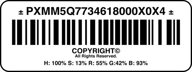 bar code label 2