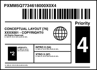black and white barcode
