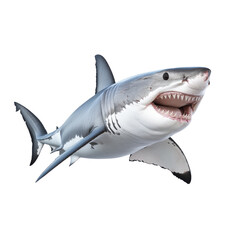 Fototapeta premium Great White Shark 3D Render, Ocean Predator | Realistic Wildlife