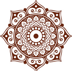 Beautiful flower art and mandala vector design
