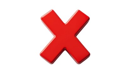 Obraz premium red cross mark