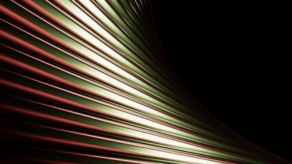 Abstract background with metallic waves, shiny surface in dark tones, modern design for wallpapers, presentations, banners, and graphic design