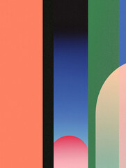 gradient geometric shapes