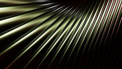 Abstract background with metallic waves, shiny surface in dark tones, modern design for wallpapers, presentations, banners, and graphic design
