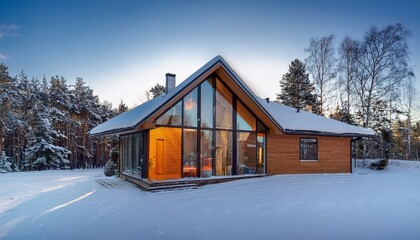 Generated image Architecture building winter house