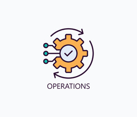 Operations Vector, Icon Or Logo Sign Symbol Illustration 