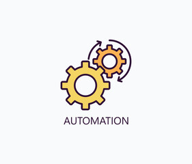 Automation Vector, Icon Or Logo Sign Symbol Illustration 