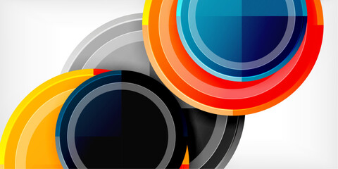 Obraz premium Geometric design abstract background - circles