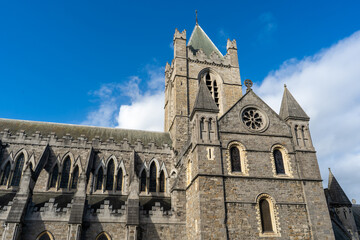 Fototapeta premium Christ Church Cathedral in Dublin - beautiful mediaeval architecture