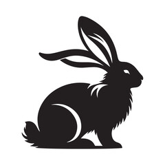 Beautiful Rabbit Silhouette Images for Wall Decor.