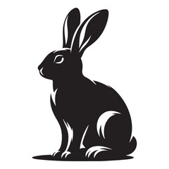  Adorable Rabbit Silhouette Templates for Stencils.