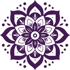 Beautiful flower art and mandala vector design