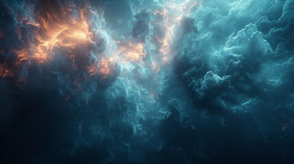 Obraz premium A close-up of minimal abstract art background with light, Ai Generative.