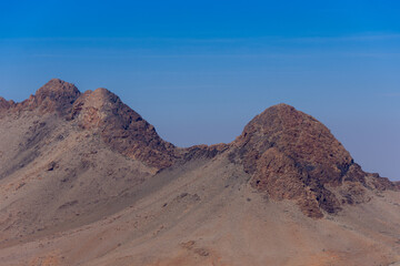 View of the Anti Atlas geological formation in southern Morocco