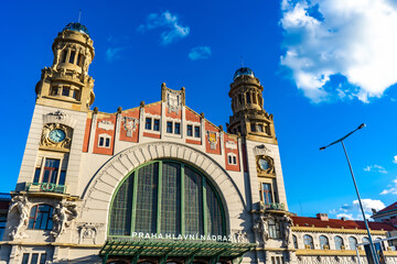 Prague Main Railway Station - Art Nouveau architecture