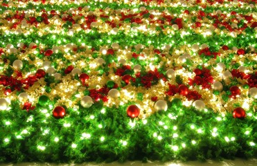 On Christmas and New Year's Day, enjoy a festive scene with a colorful Christmas tree in the background