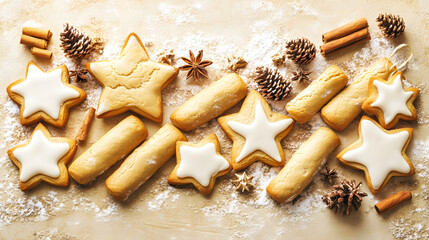 Festive Christmas Decor Background with Text Placeholder for Holiday Promotions and Messages.