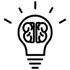Fototapeta premium Intelligence Icon