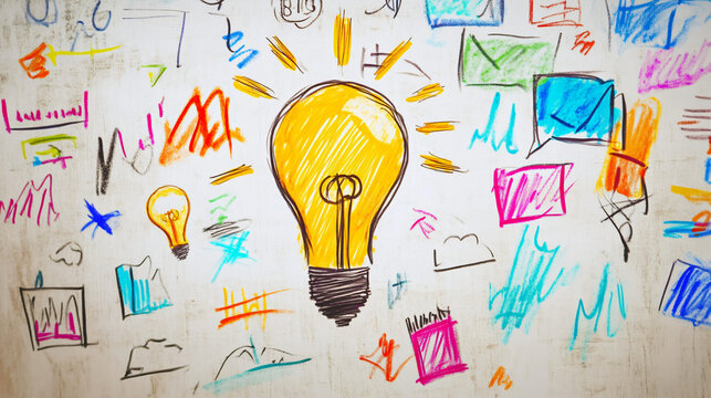 A whiteboard filled with unique value proposition ideas.