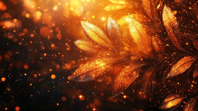 A spellbinding winter setting bathed in light from sparkling snow crystals, softly drifting snowflakes, sunlight reflecting off the snow, powdery snow, and intricate ice crystals.