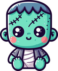 mummy cartoon cute style  ilustration design