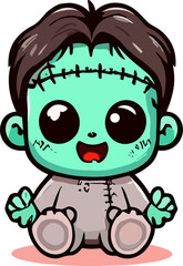 mummy cartoon cute style  ilustration design