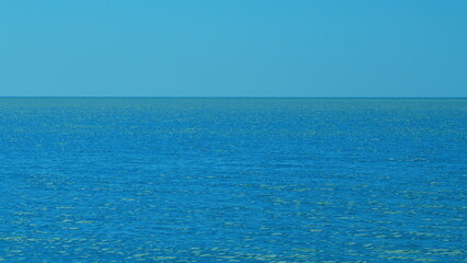 Sea Or Ocean Waves. Ocean With Small Ripples On A Sunny Day.