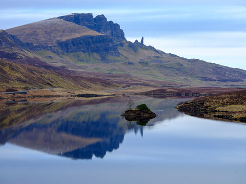 Old Man of Storr reflections in Loch Fada, Skye