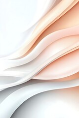 Fototapeta premium A white and orange background with a wave pattern
